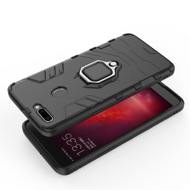 PC + TPU Shockproof Protective Case for OPPO R11s Plus, with Magnetic Ring Holder