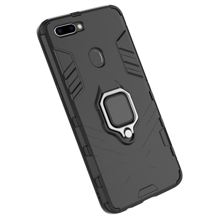 PC + TPU Shockproof Protective Case for OPPO R11s Plus, with Magnetic Ring Holder