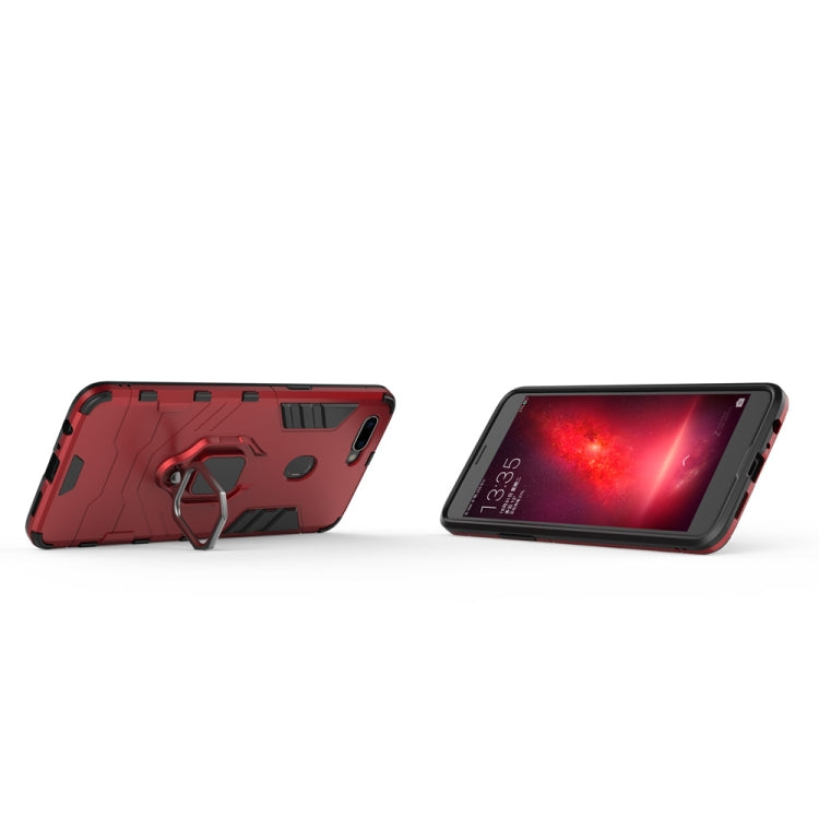 PC + TPU Shockproof Protective Case for OPPO R11s Plus, with Magnetic Ring Holder