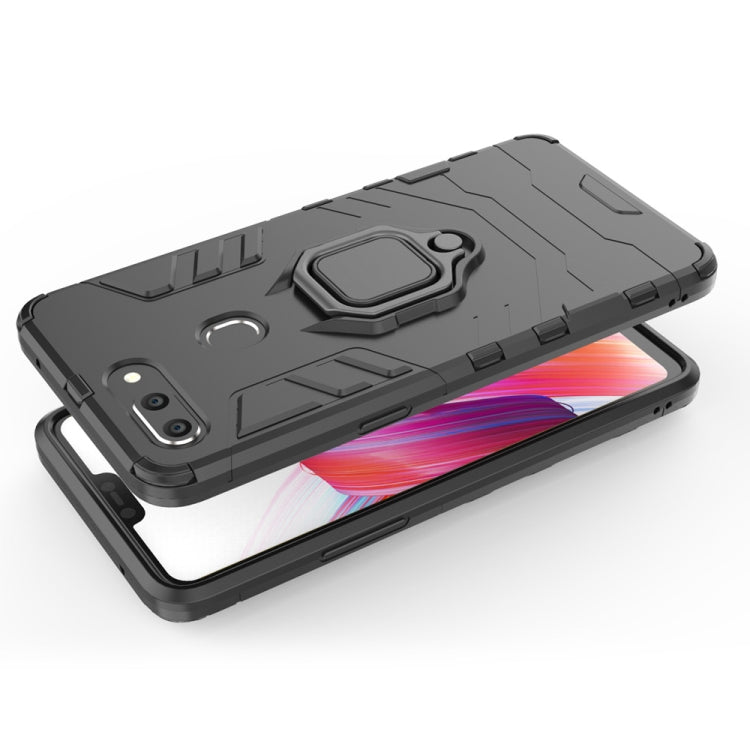 PC + TPU Shockproof Protective Case for OPPO R15 Pro, with Magnetic Ring Holder