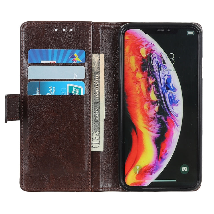 Copper Buckle Nappa Texture Horizontal Flip Leather Case for Galaxy A10, with Holder & Card Slots & Wallet