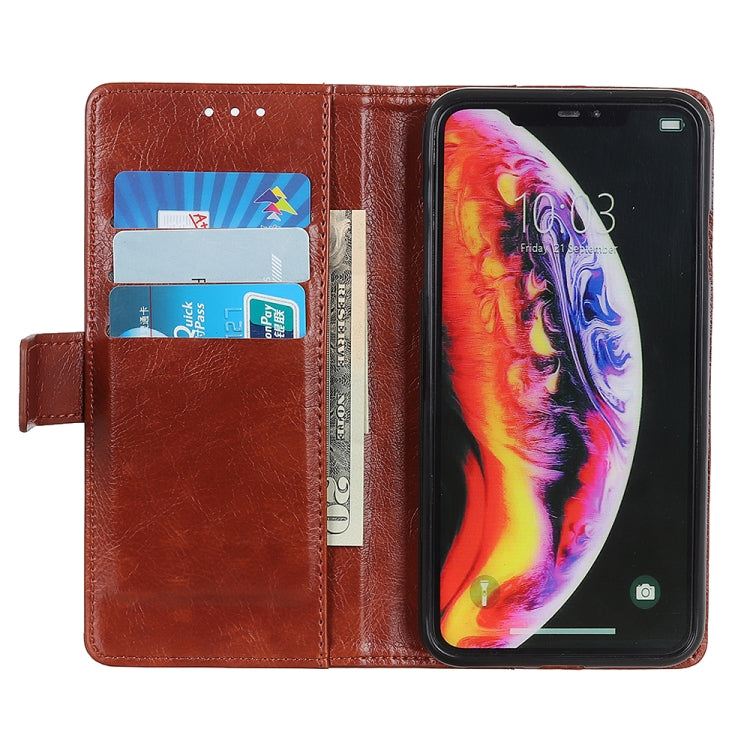 Copper Buckle Nappa Texture Horizontal Flip Leather Case for Galaxy A10, with Holder & Card Slots & Wallet