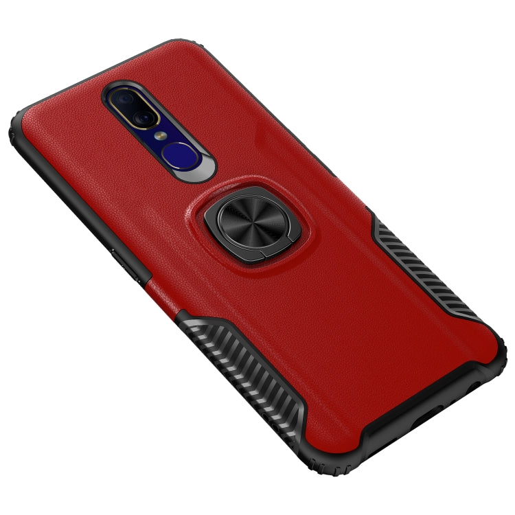 Shockproof Car Magnetic Case with 360 Degree Gold Armor Ring for OPPO F11