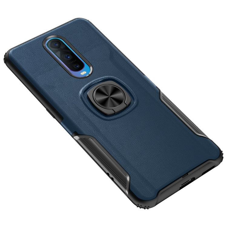 Shockproof Car Magnetic Case with 360 Degree Gold Armor Ring for OPPO RX17 Pro