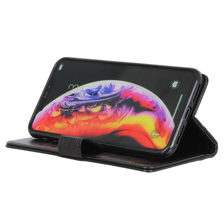 Copper Buckle Nappa Texture Horizontal Flip Leather Case for LG G8 ThinQ, with Holder & Card Slots & Wallet