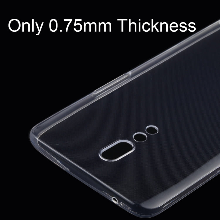 0.75mm Ultrathin Transparent TPU Soft Protective Case for OPPO Reno Z