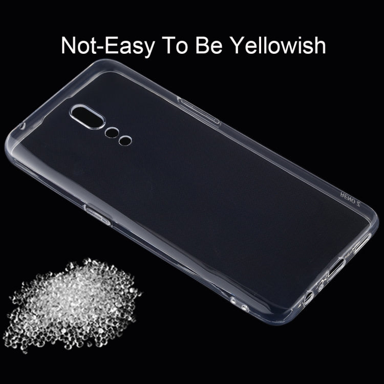 0.75mm Ultrathin Transparent TPU Soft Protective Case for OPPO Reno Z