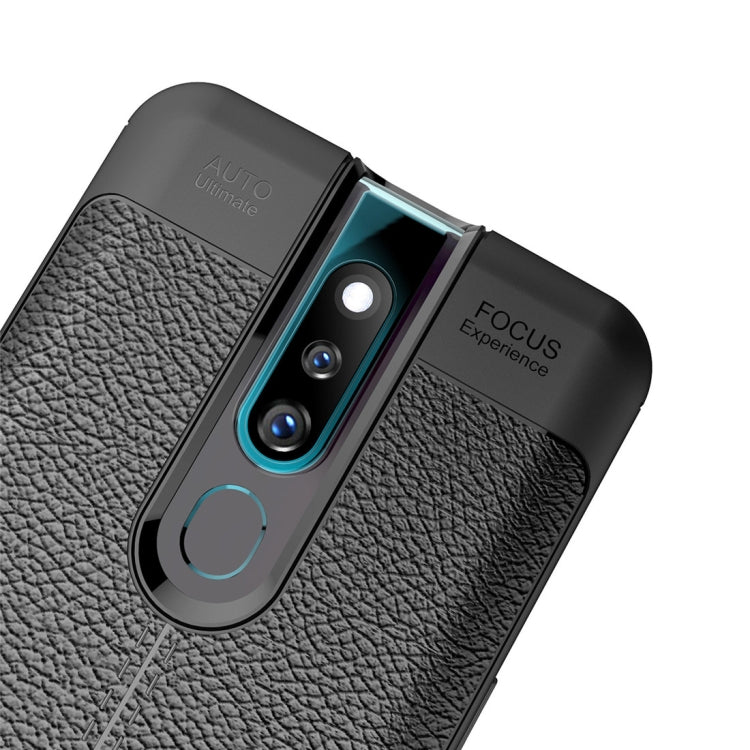 Litchi Texture TPU Shockproof Case for OPPO F11 Pro