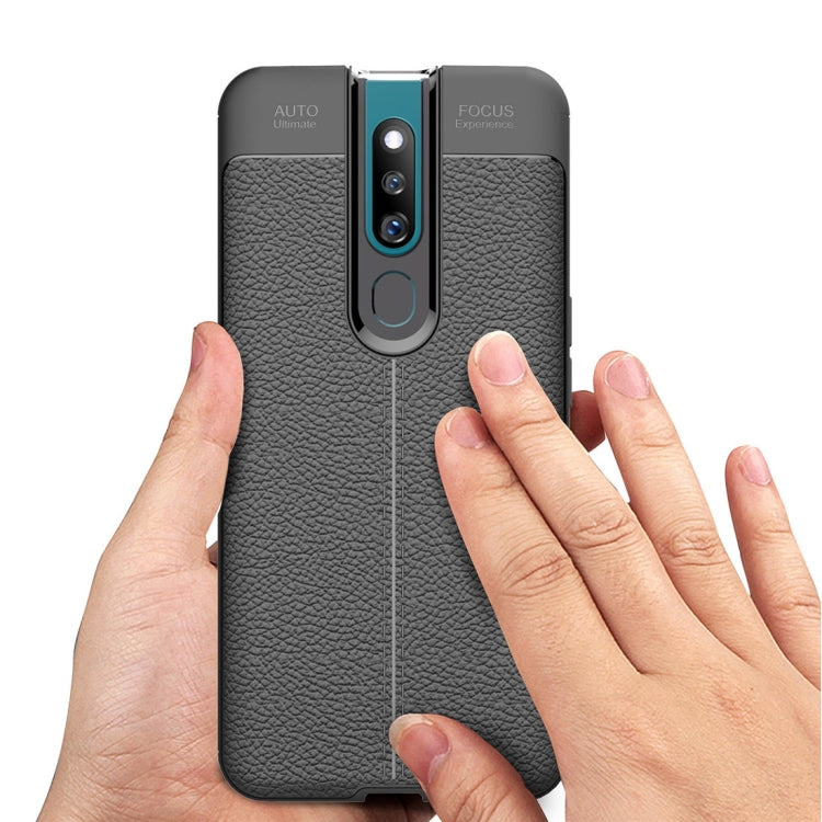Litchi Texture TPU Shockproof Case for OPPO F11 Pro
