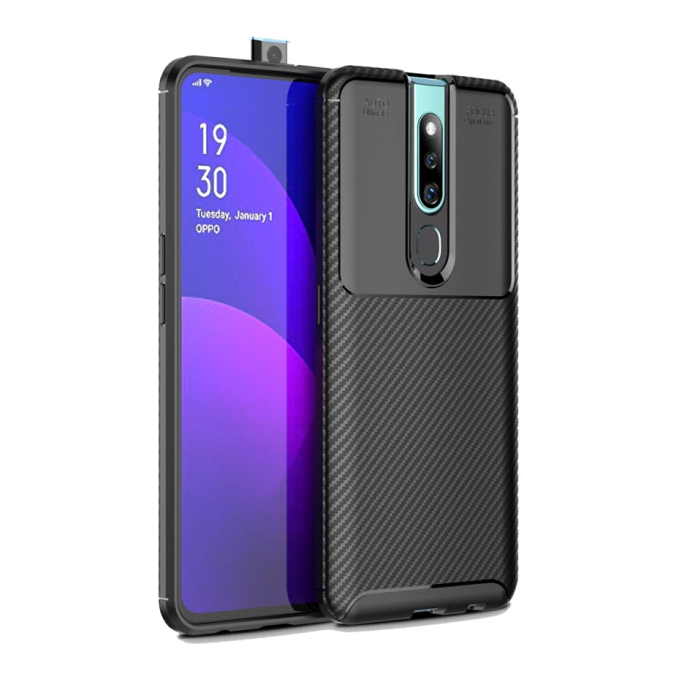 Carbon Fiber Texture Shockproof TPU Case for OPPO F11 Pro