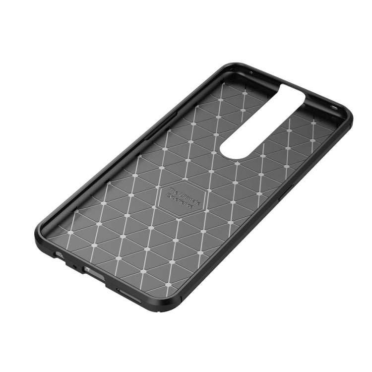 Carbon Fiber Texture Shockproof TPU Case for OPPO F11 Pro