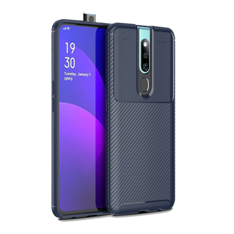 Carbon Fiber Texture Shockproof TPU Case for OPPO F11 Pro