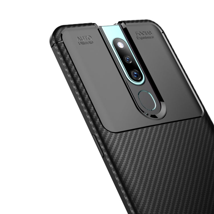 Carbon Fiber Texture Shockproof TPU Case for OPPO F11 Pro