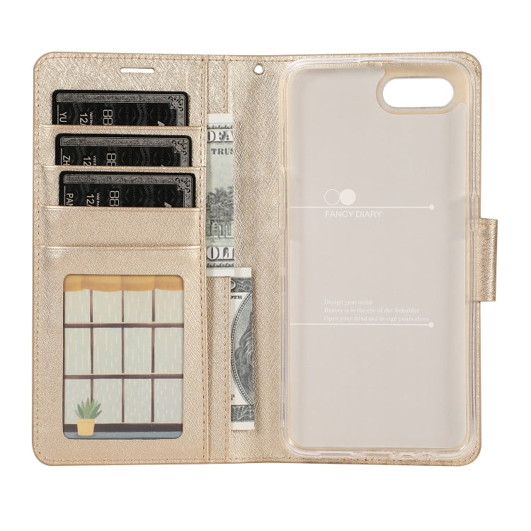 Silk Texture Horizontal Flip Leather Case for OPPO A5s (AX5s), with Holder & Card Slots & Wallet & Photo Frame