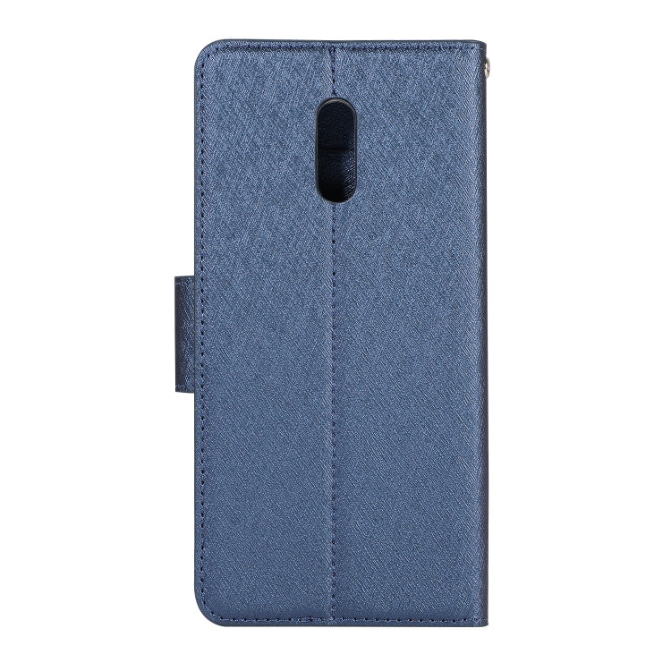 Silk Texture Horizontal Flip Leather Case for OPPO Reno, with Holder & Card Slots & Wallet & Photo Frame