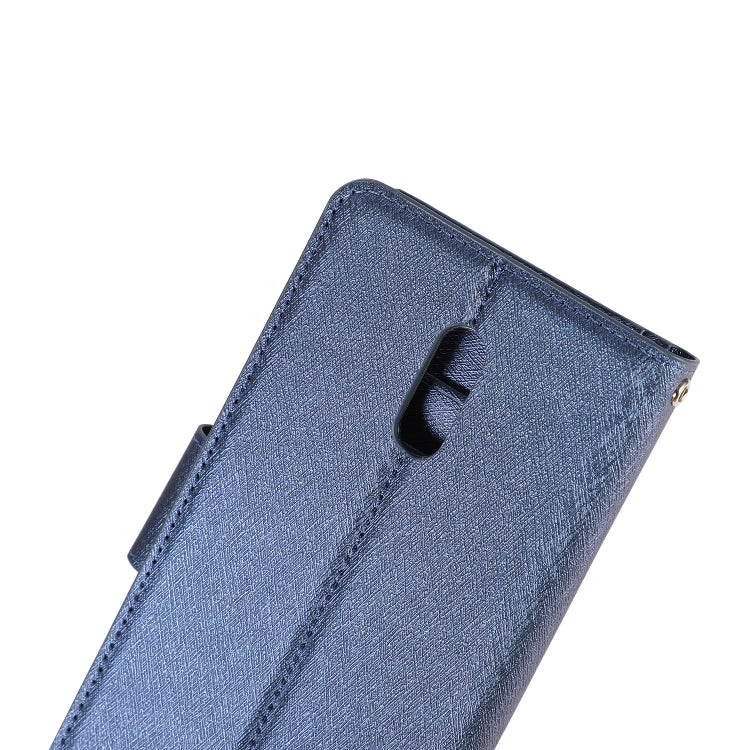 Silk Texture Horizontal Flip Leather Case for OPPO Reno, with Holder & Card Slots & Wallet & Photo Frame