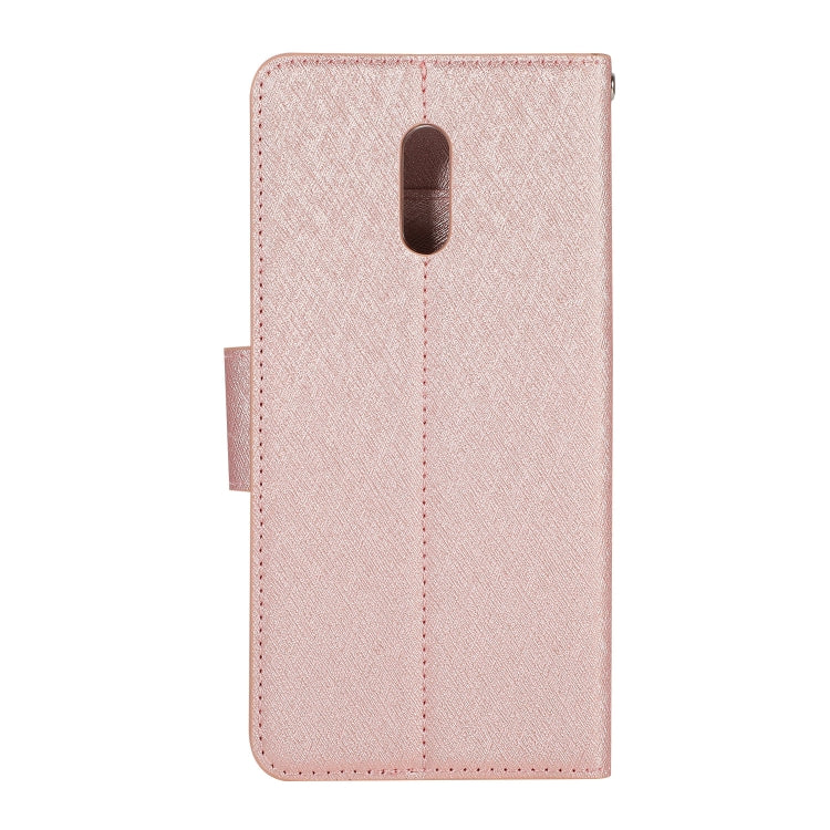 Silk Texture Horizontal Flip Leather Case for OPPO Reno, with Holder & Card Slots & Wallet & Photo Frame