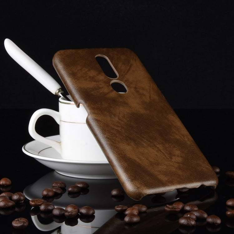 Shockproof Litchi Texture PC + PU Case for OPPO F11 Pro