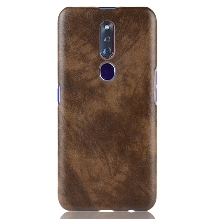 Shockproof Litchi Texture PC + PU Case for OPPO F11 Pro