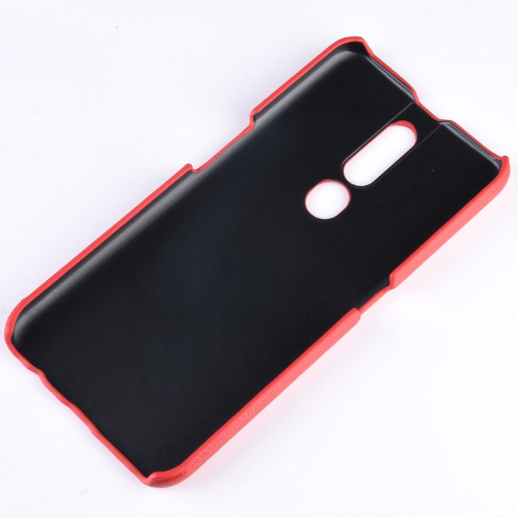 Shockproof Litchi Texture PC + PU Case for OPPO F11 Pro