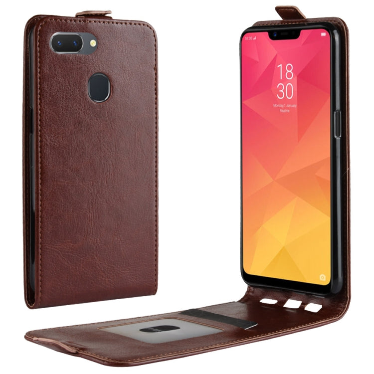 Business Style Vertical Flip Leather Protective Back Cover Case for OPPO Realme 2, with Card Slot
