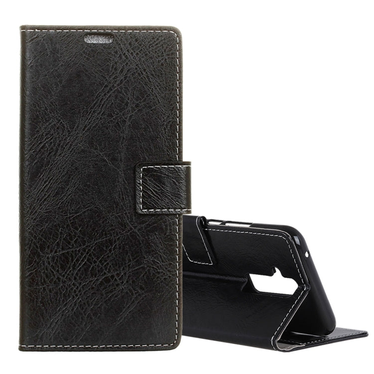 Retro Crazy Horse Texture Horizontal Flip Leather Case for OPPO F9 (F9 Pro) / OPPO A7x, with Holder & Card Slots & Wallet