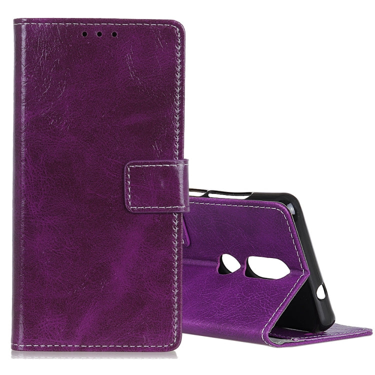 Retro Crazy Horse Texture Horizontal Flip Leather Case for OPPO R19, with Holder & Card Slots & Photo Frame