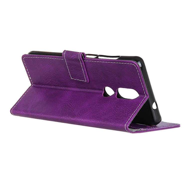 Retro Crazy Horse Texture Horizontal Flip Leather Case for OPPO R19, with Holder & Card Slots & Photo Frame