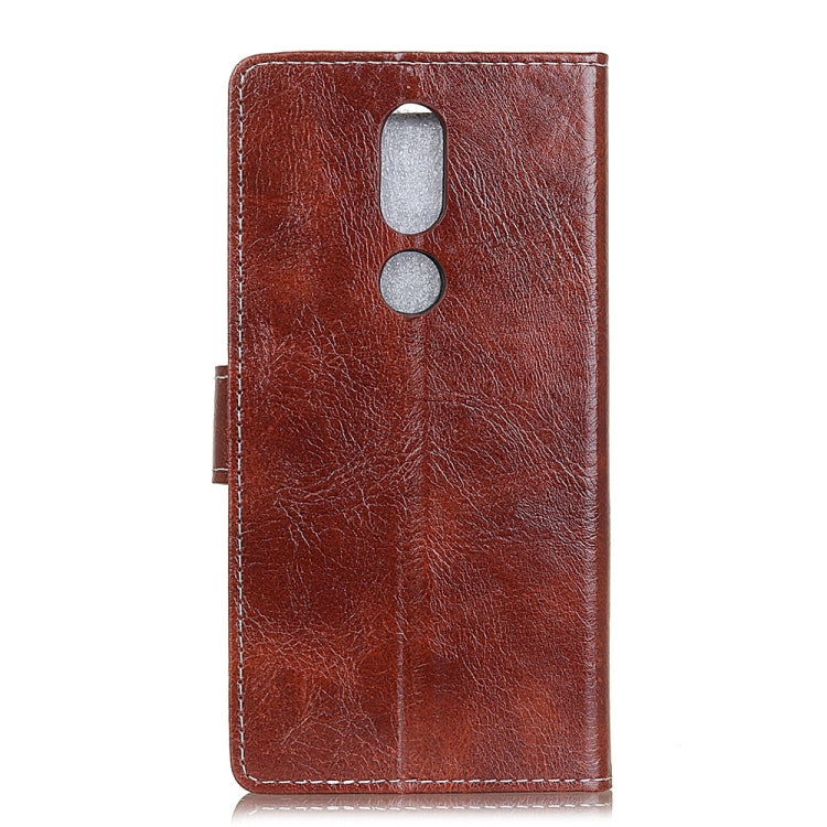 Retro Crazy Horse Texture Horizontal Flip Leather Case for OPPO R19, with Holder & Card Slots & Photo Frame