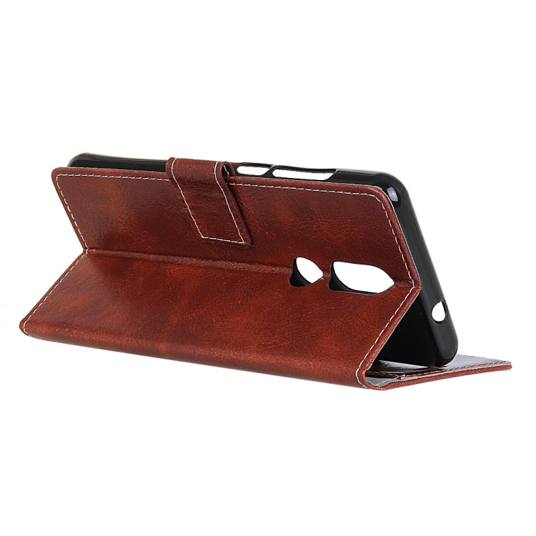 Retro Crazy Horse Texture Horizontal Flip Leather Case for OPPO R19, with Holder & Card Slots & Photo Frame