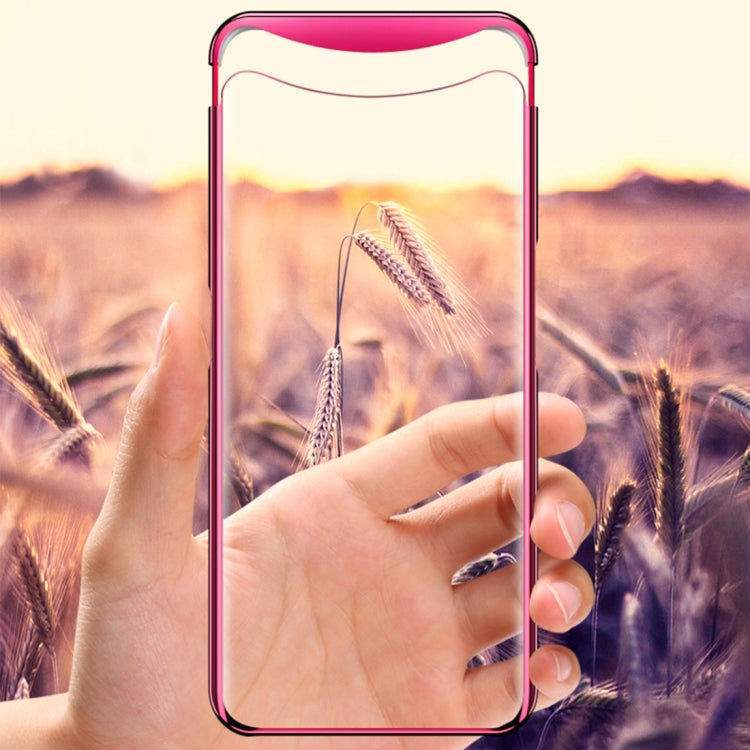 GKK Electroplating Transparent Case for OPPO Find X(Blue)