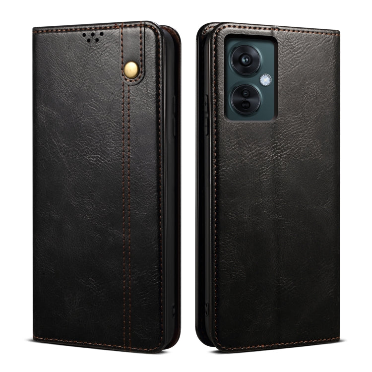 Oil Wax Crazy Horse Texture Leather Phone Case For OnePlus Nord CE 3 Lite / OPPO K11X