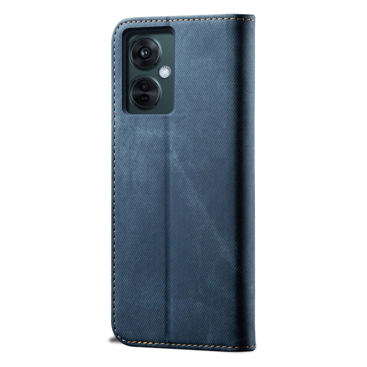 Denim Texture Flip Leather Phone Case For OnePlus Nord CE 3 Lite / OPPO K11X