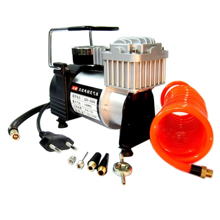 Portable Air Compressor Pump Car Tire Inflator, 220V, 220W