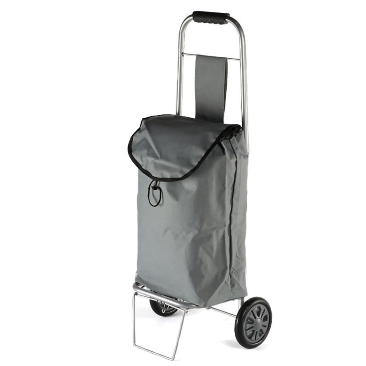 Portable Foldable Iron Cloth Bag Luggage Truck Hand Cart Shopping Small Trolley Case
