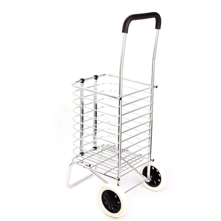 Portable Foldable Aluminum Alloy Luggage Truck Hand Cart Shopping Small Trolley Case