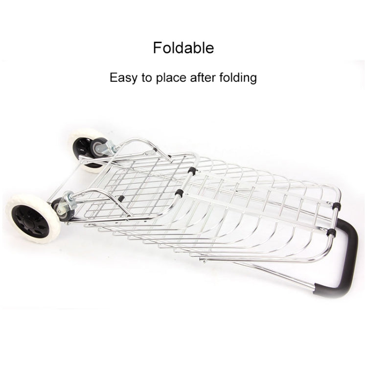 Portable Foldable Household Aluminum Alloy Luggage Truck Hand Cart Shopping Small Trolley Case