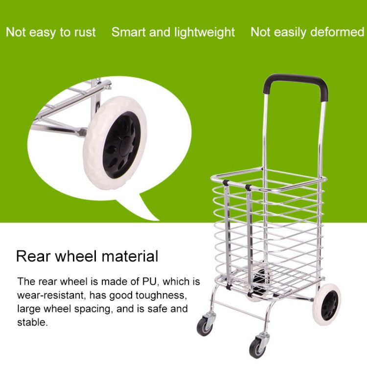Portable Foldable Household Aluminum Alloy Luggage Truck Hand Cart Shopping Small Trolley Case