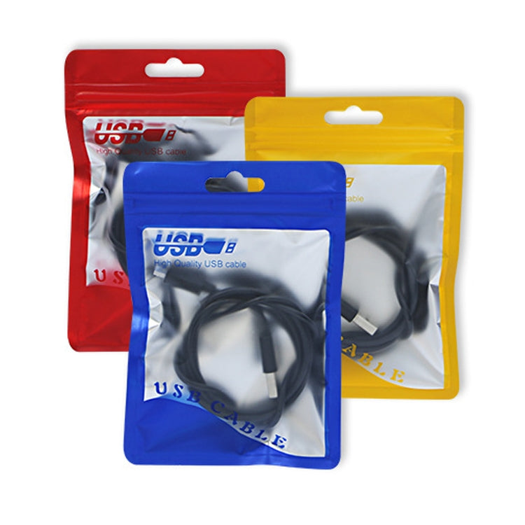 100 PCS MX006 Data Cable Packaging Bag Earphone Wire Electronic Digital Accessories Zipper Bag 3C Accessories Packaging Bag, Size: 10.5cm x 15cm, Random Color Delivery