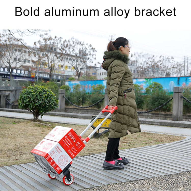 Two-Section Folding Portable Trolley Mini Luggage, Household Shopping Small Trolley Case, Load 75 kg(Blue)