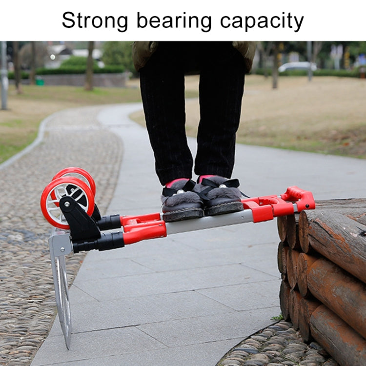 Two-Section Folding Portable Trolley Mini Luggage, Household Shopping Small Trolley Case, Load 75 kg(Blue)