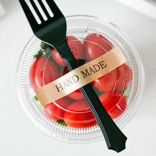 20 PCS Handmade Self-adhesive Kraft Paper Sealing Sticker DIY Decorative Stickers, Size: 8 x 1cm