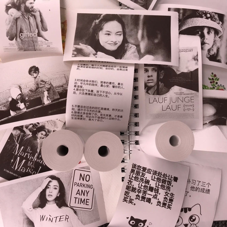 10pcs Thermal Label Printer Paper Sticker for C19, Size: 57 x 30 mm