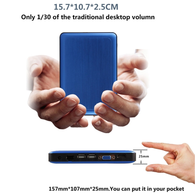 TK600 Mini PC, Intel Baytrail-T Quad Core Z3735F 1.33Ghz-1.83Ghz, RAM: 2GB, SSD: 32GB, Support Bluetooth, WiFi, Windows 8.1 & Windows 10 Professional Operating System