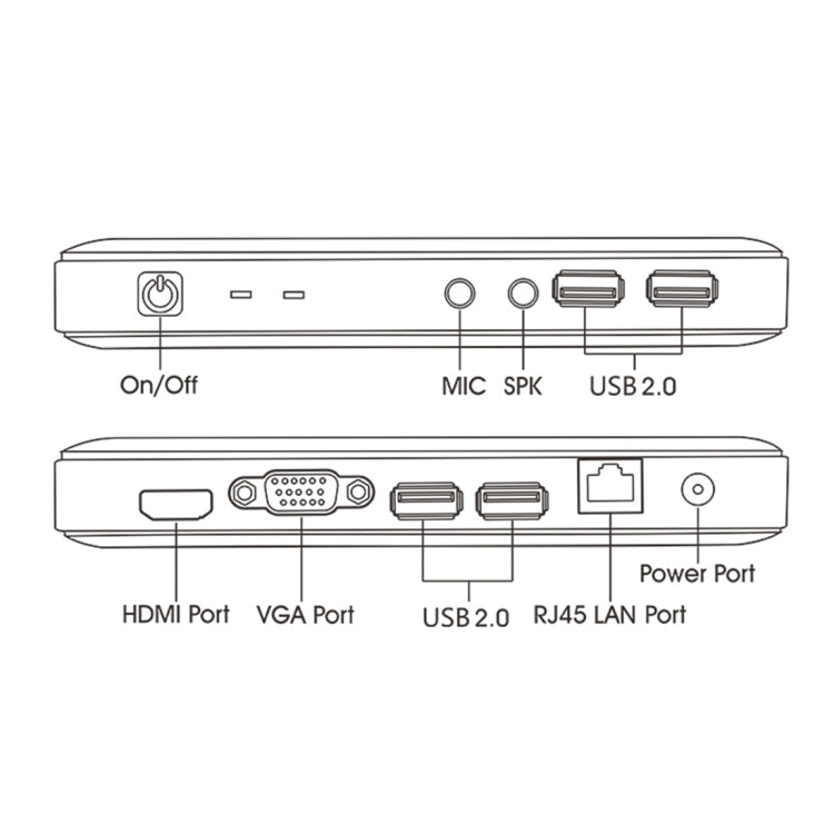 TK600 Mini PC, Intel Baytrail-T Quad Core Z3735F 1.33Ghz-1.83Ghz, RAM: 2GB, SSD: 32GB, Support Bluetooth, WiFi, Windows 8.1 & Windows 10 Professional Operating System