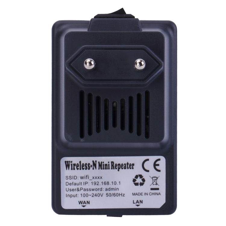 Wireless-N Mini Wifi Router 300Mbps 802.11n/g/b Repeater Booster with LAN + WAN Ports, EU Plug