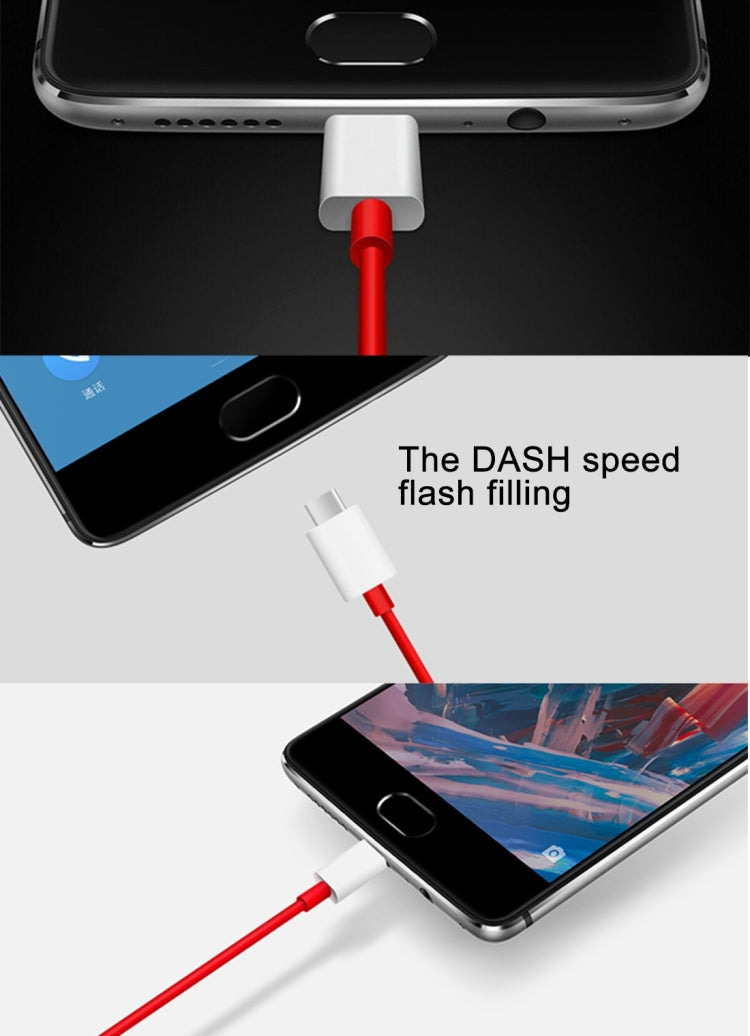 1M OnePlus 3 / 5 Original 4A USB-C / Type-C to USB Data Sync Dash Charging Cable, For Galaxy S8 & S8 + / LG G6 / Huawei P10 & P10 Plus / Xiaomi Mi6 & Max 2 and other Smartphones