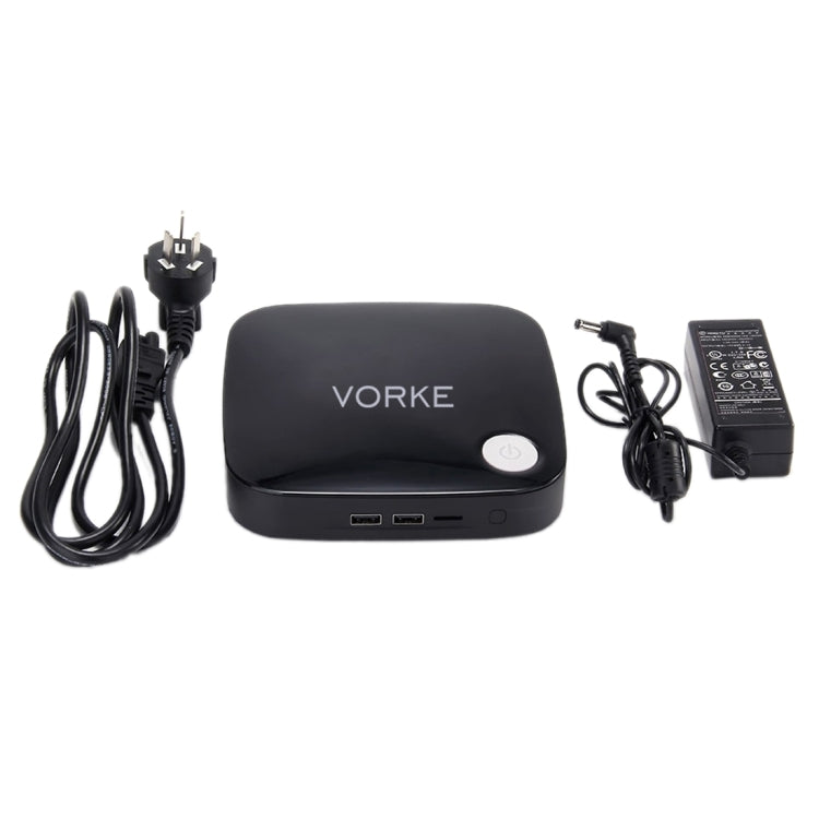Vorke V1 Mini PC / TV Box Windows 10 Braswell Celeron J3160 Quad Core 1.6GHz, RAM: 4GB, ROM: 64GB, Support Bluetooth, WiFi, XBMC(Black)