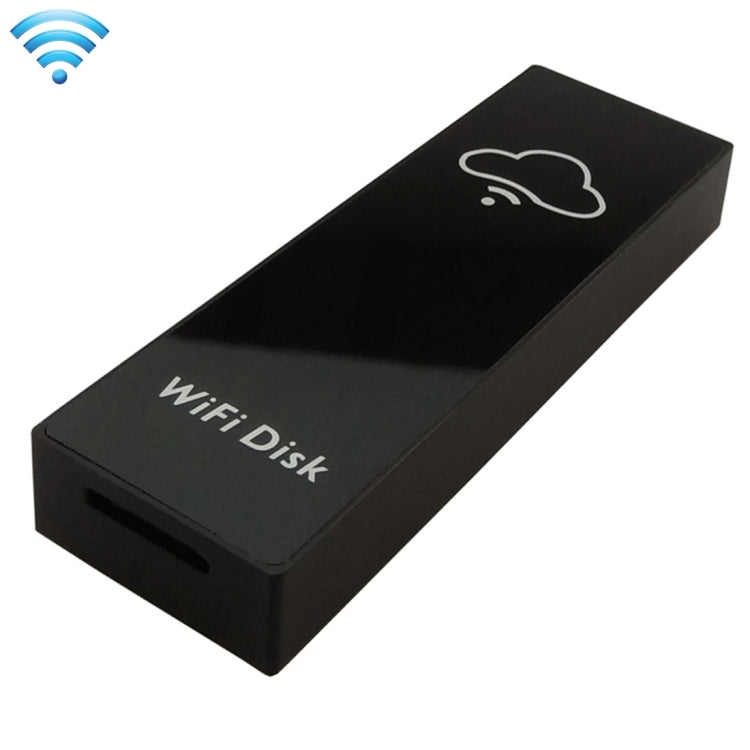 Ibank Mini WiFi Wireless Storage Box Hard Drive Disk USB Driver Card Reader with 700mAh Battery for Mobile Phones & Tablets, Compatible with Android 3.0 or Above and IOS 5.1.1 or Above, Support Micro SD Card / TF Card up to 128GB, Size: 84 x 28 x 12 mm