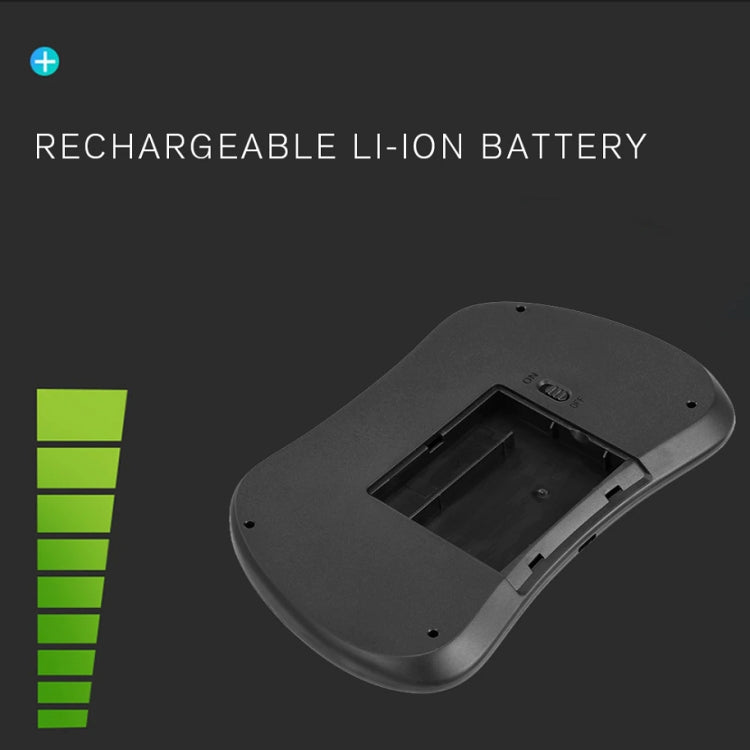 S913 2.4GHz Mini Smart Colorful Backlit Rechargeable Wireless Gaming Keyboard for Tablet / PC / Android TV Case, with Touchpad & Air Mouse